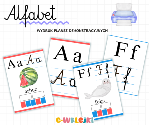 Alfabet - plansze demonstracyjne - wydruk