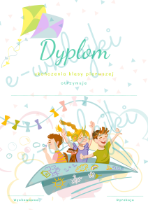 Dyplom i wklejka do książki - zestaw nr 7