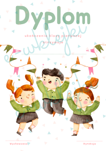 Dyplom i wklejka do książki - zestaw nr 8