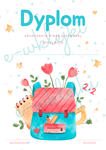 Dyplom i wklejka do książki bez personalizacji - zestaw nr 9.png