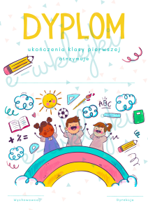 Dyplom i wklejka do książki - zestaw nr 14