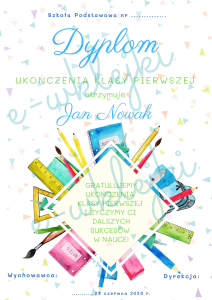 Dyplom i wklejka do książki -  do edycji - nr 1