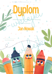 Dyplom i wklejka do książki -  do edycji - nr 5