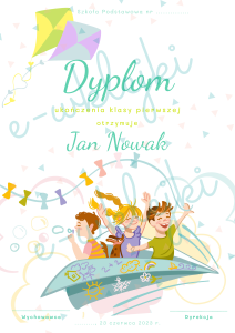 Dyplom i wklejka do książki -  do edycji - nr 7