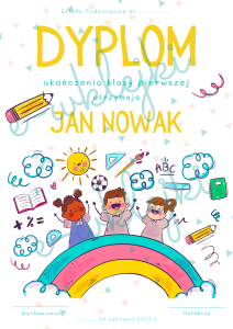 Dyplom i wklejka do książki -  do edycji - nr 14