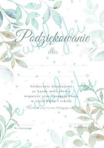 Podziękowanie dla rodziców - zestaw nr 3