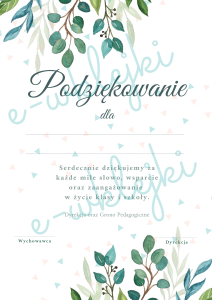 Podziękowanie dla rodziców - zestaw nr 7