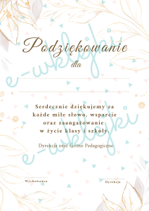 Podziękowanie dla rodziców - zestaw nr 8