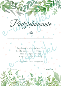 Podziękowanie dla rodziców - zestaw nr 9