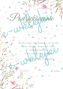 Podziękowanie dla rodziców - zestaw nr 15