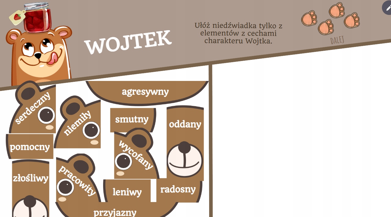 "Dziadek i Niedźwiadek" - PDF E-wklejki Dorota Chotomska